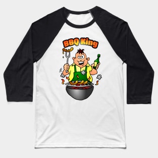 BBQ King Baseball T-Shirt